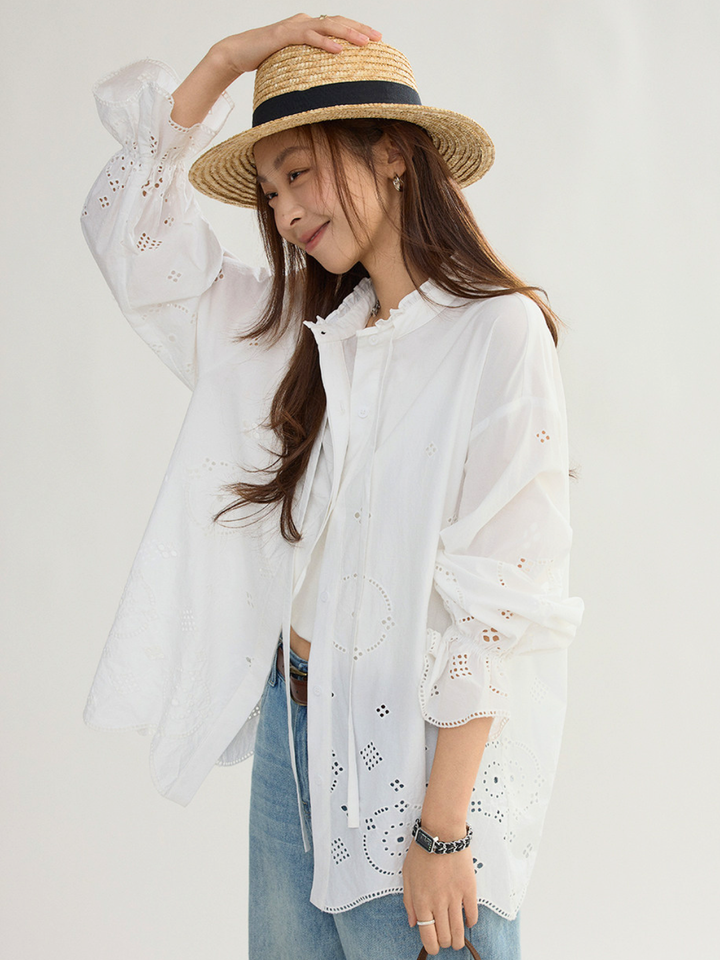 〈Pre Order〉Cutwork Embroidery Blouse