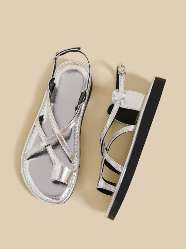 Cross Strap Toe Ring Sandals（〜25.0cm）