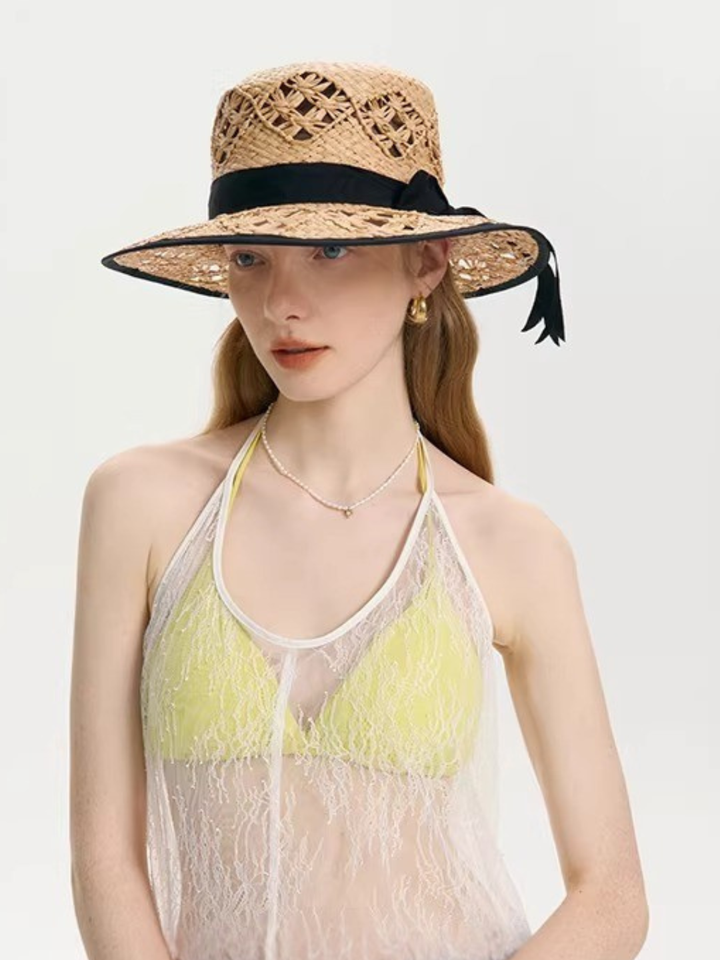 Classic Ribbon Straw Hat