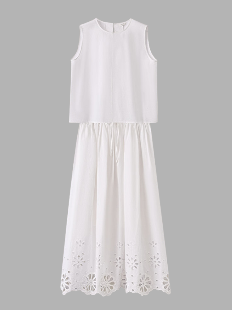 Scallop Cutwork Set Dress
