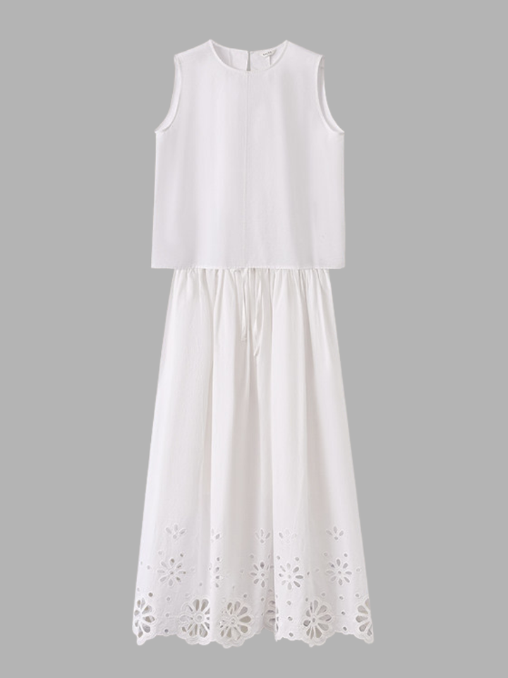 Scallop Cutwork Set Dress