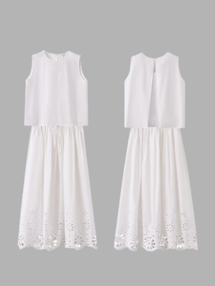 Scallop Cutwork Set Dress
