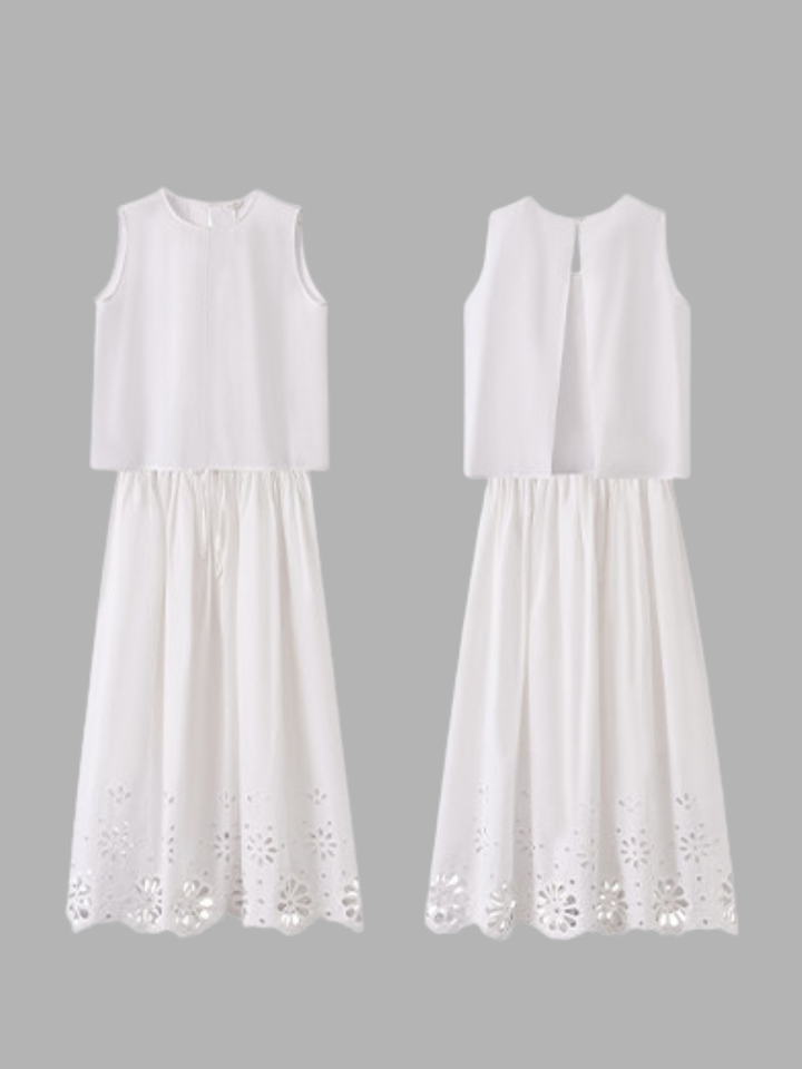 Scallop Cutwork Set Dress