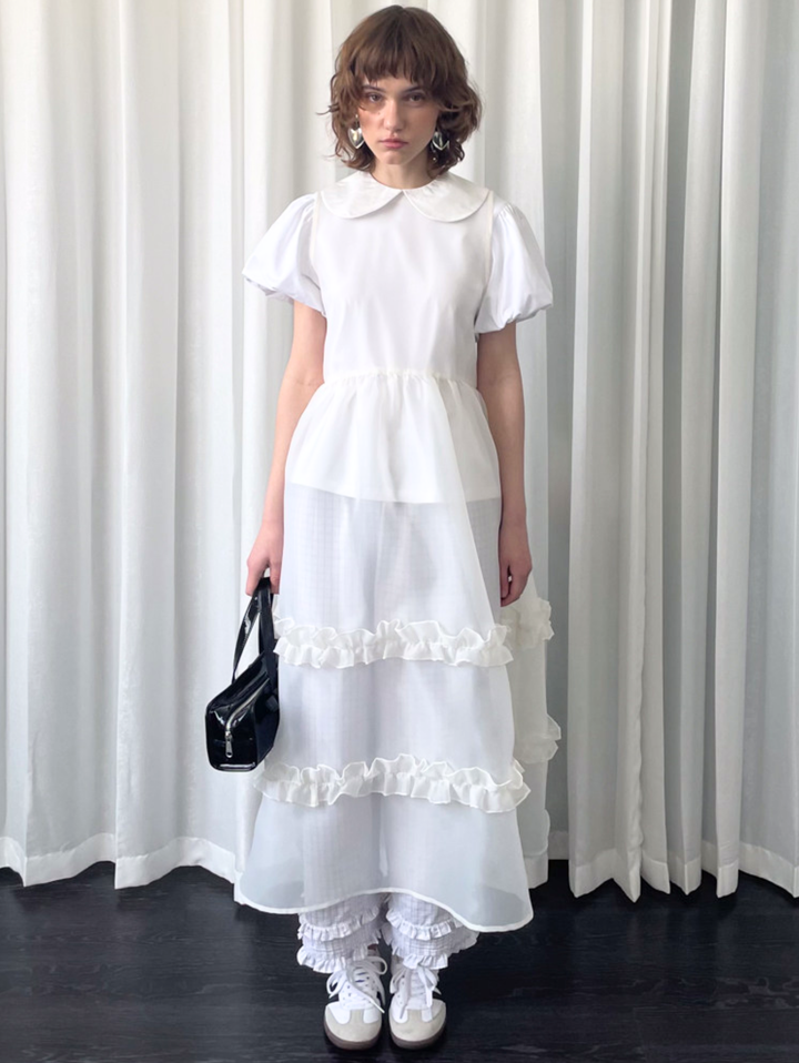 【Loose Smell】Sheer Frill Dress