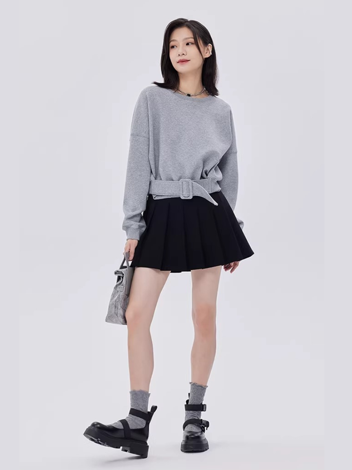 Waist Belt Sweatshirt
