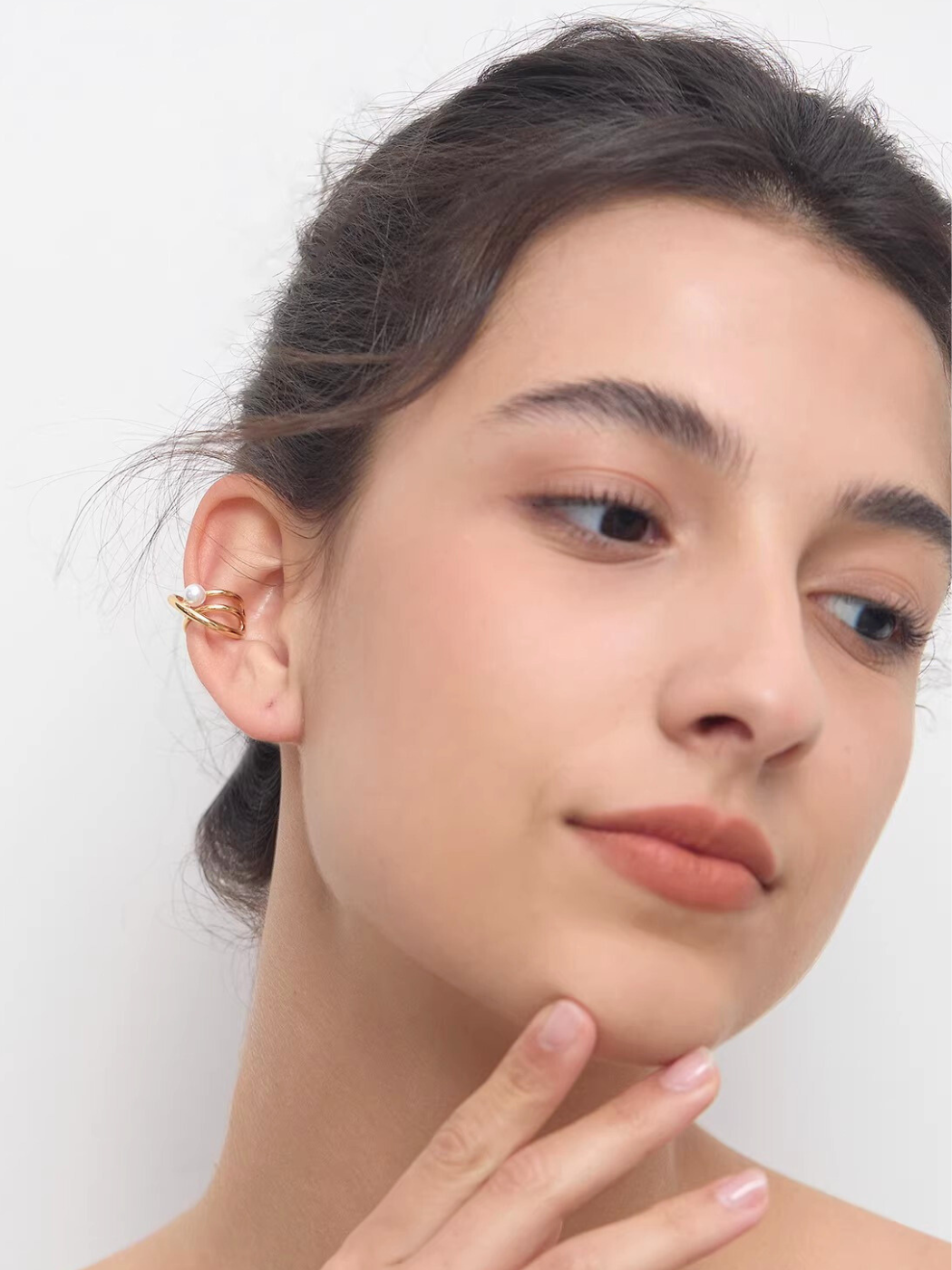 【EGO ACC】Pearl Orbit Ear Cuff