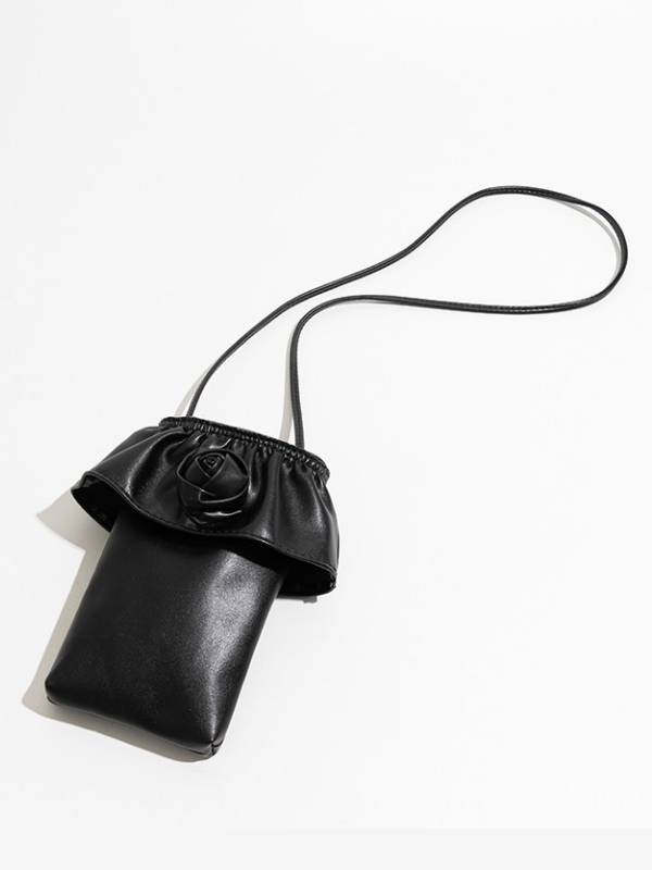 Rose Frill Mobile Shoulder Bag
