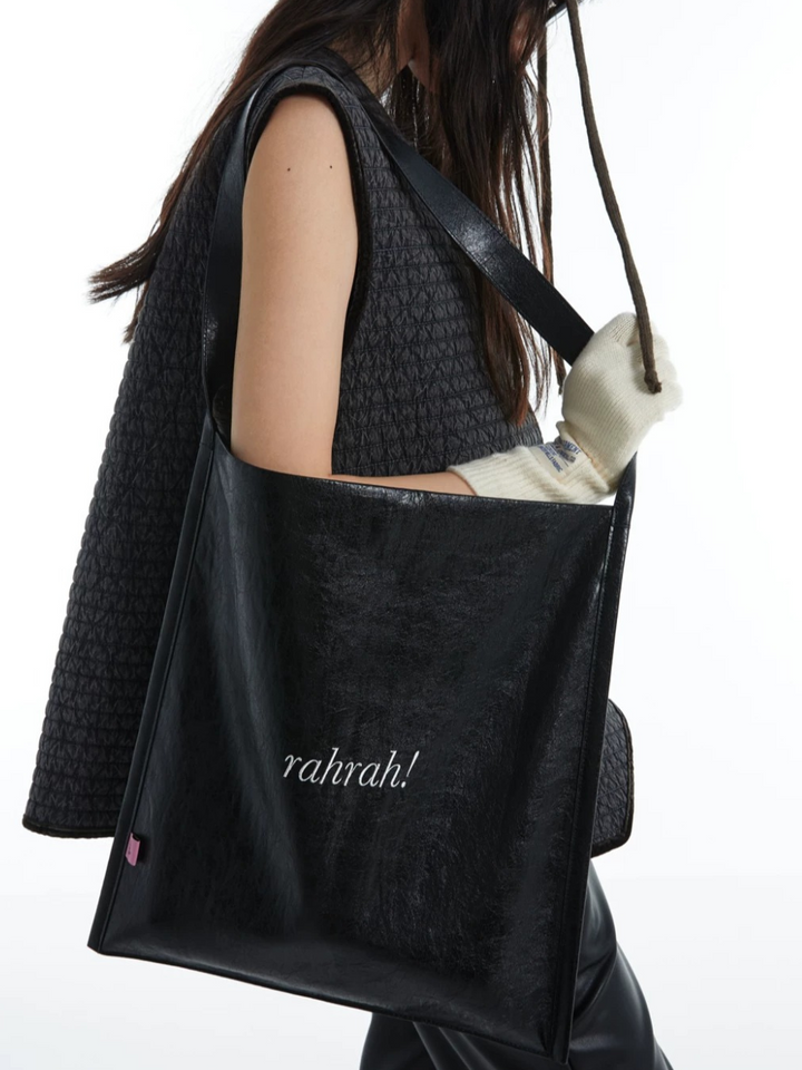 〈Pre Order〉【DIRTY SIX】Flat Leather Tote Bag
