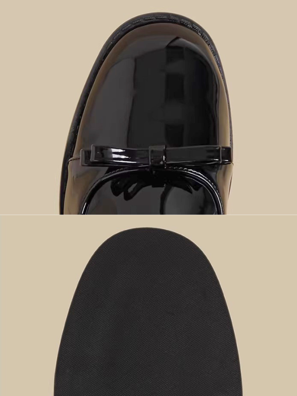 Ribbon Double Strap Flat Shoes