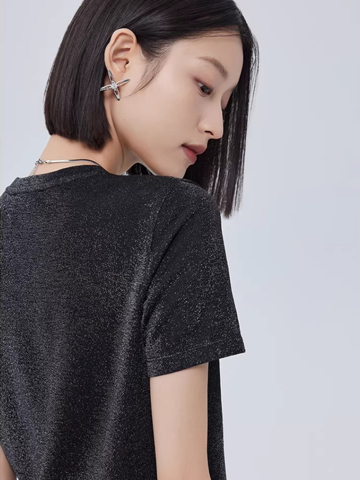 Shimmer Velvet T-Shirt