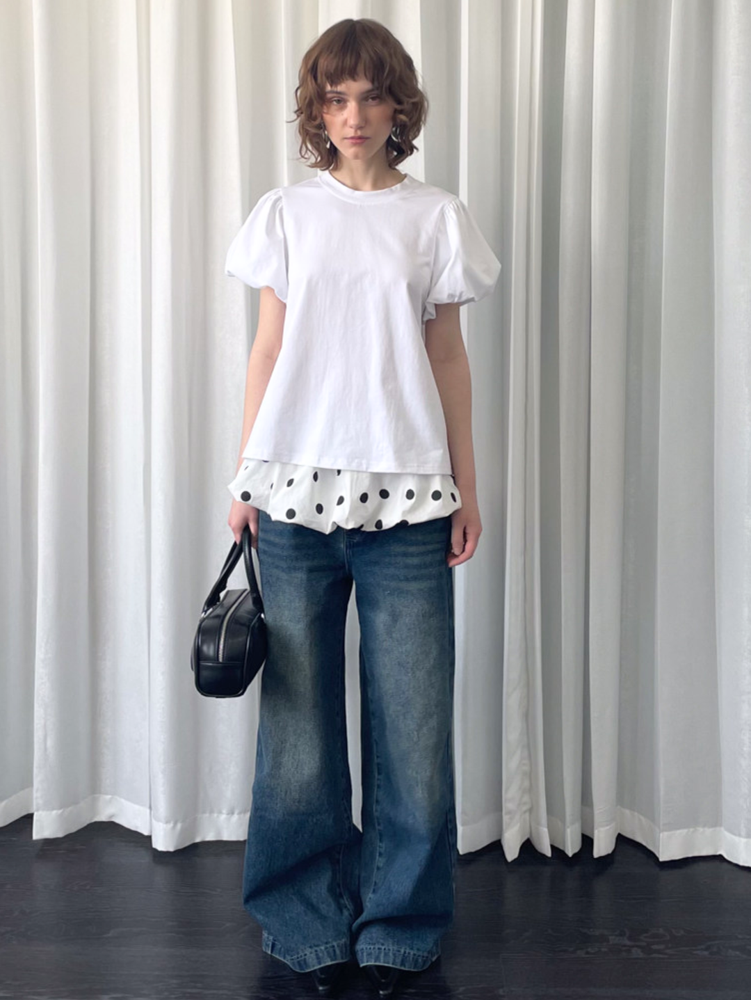 〈Pre Order〉【Loose Smell】Balloon Sleeve Design Tee