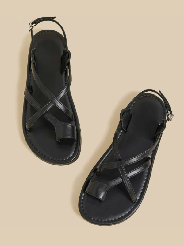 Cross Strap Toe Ring Sandals（〜25.0cm）