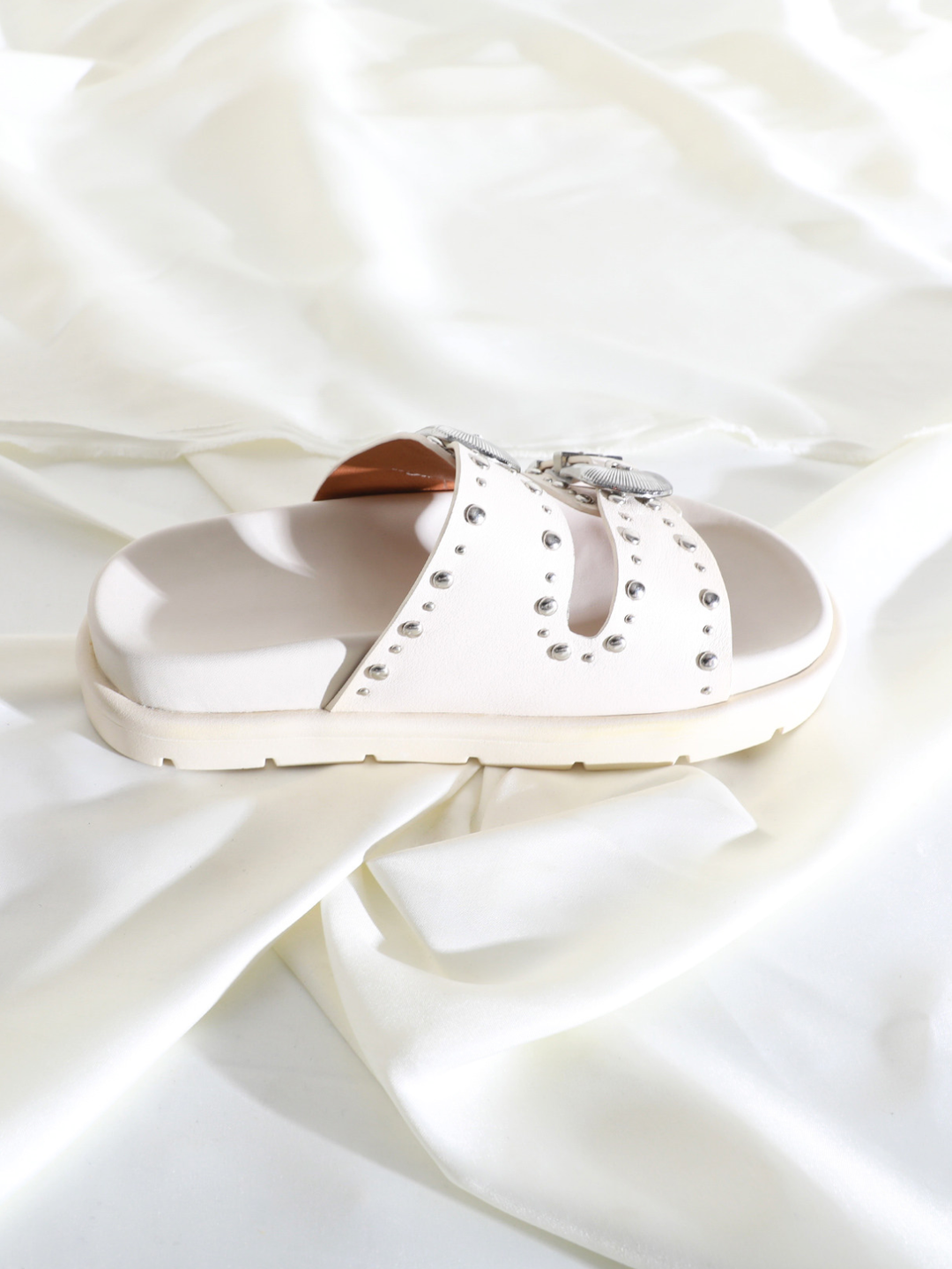 Concho Stud Double Strap Sandals