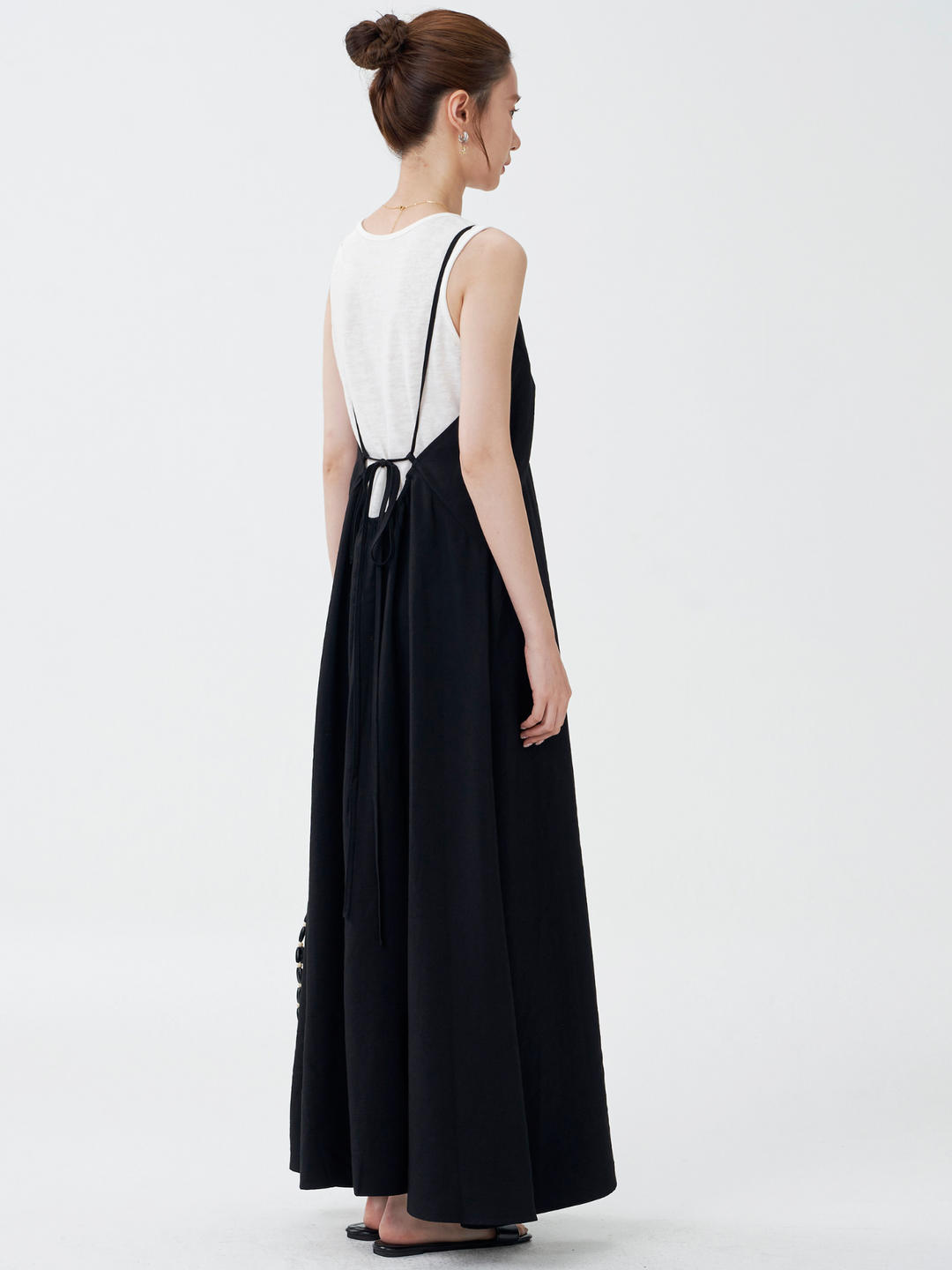 Open Back Cami Dress & Tank Top Set