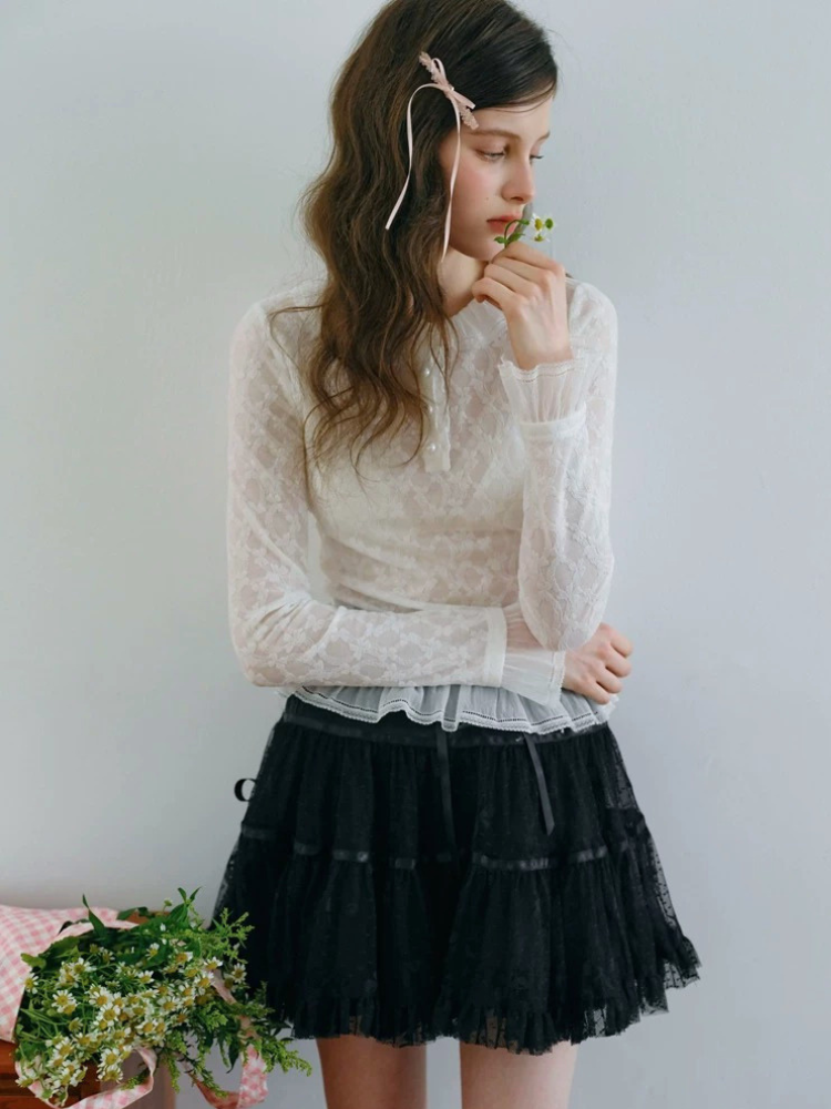 Textured Jacquard Knit Top