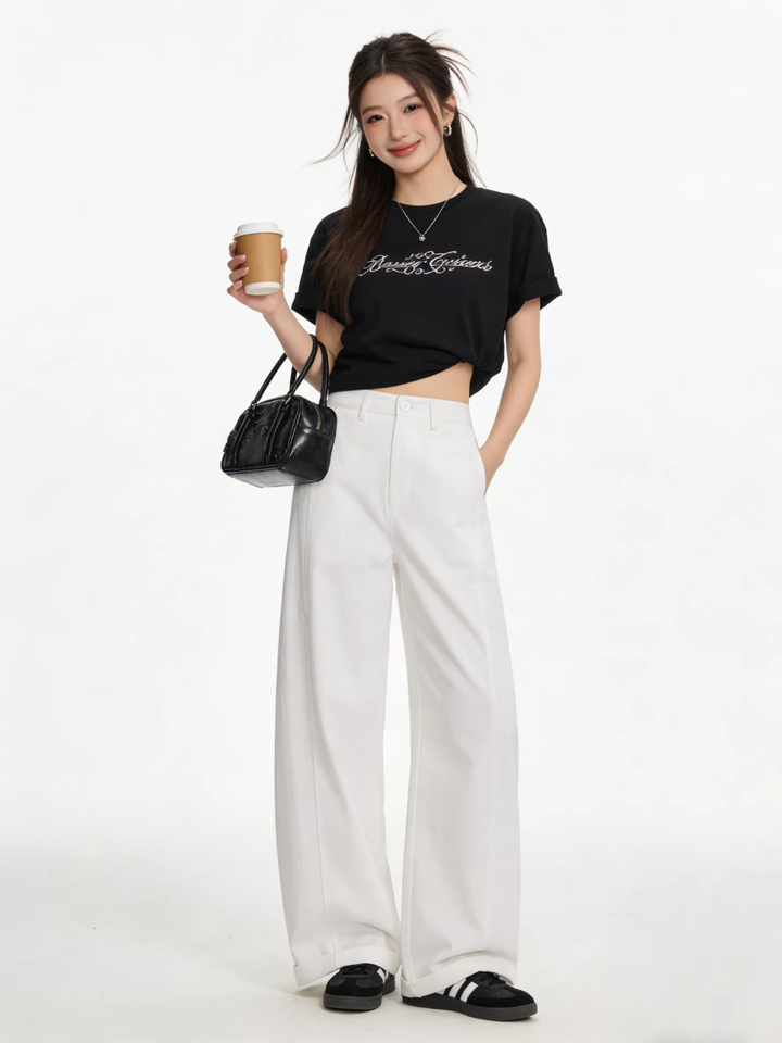 Front Seam Wide Pants