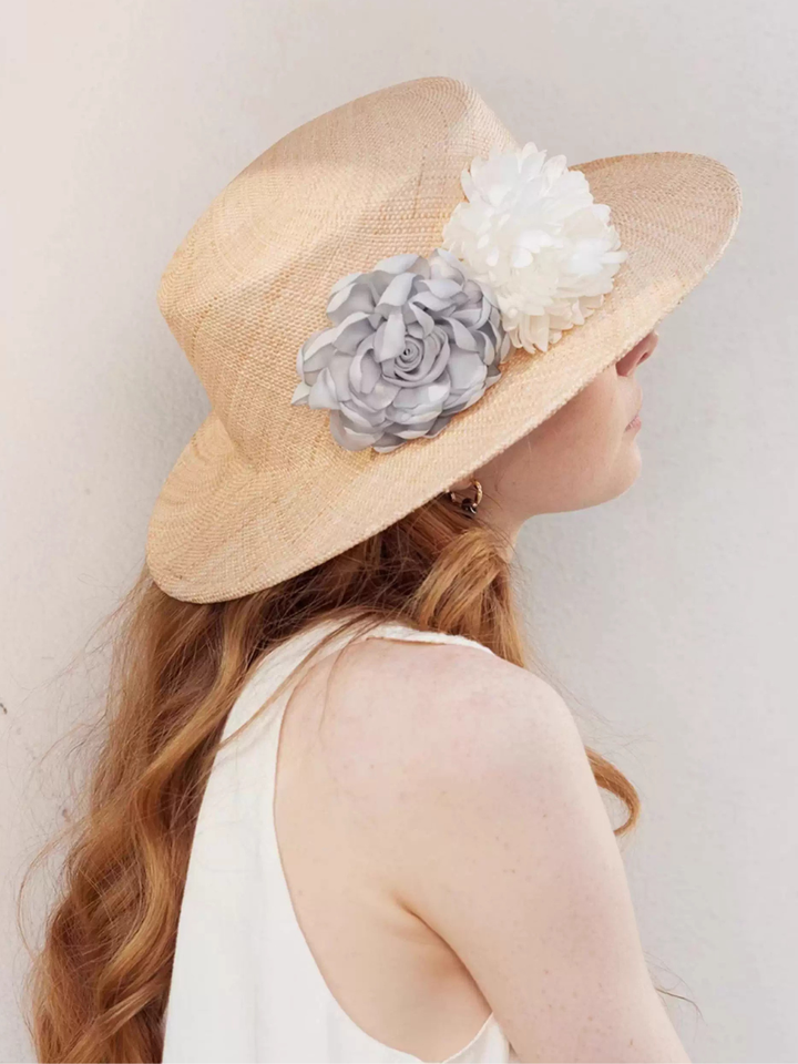 Flower Design Straw Hat