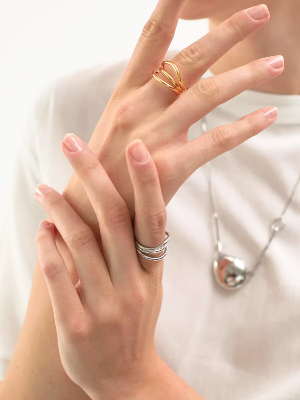 【EGO ACC】Fluid Triple Line Ring