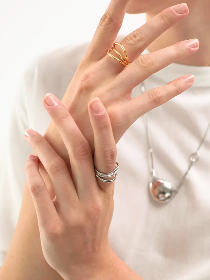 【EGO ACC】Fluid Triple Line Ring