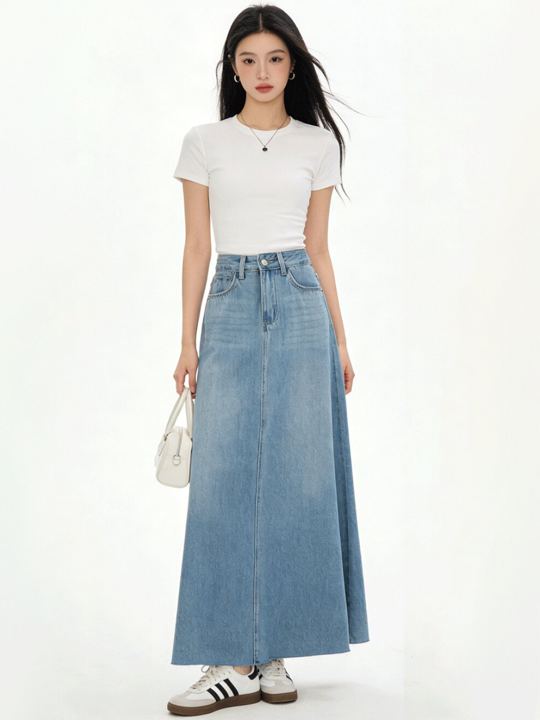 A-Line Denim Skirt