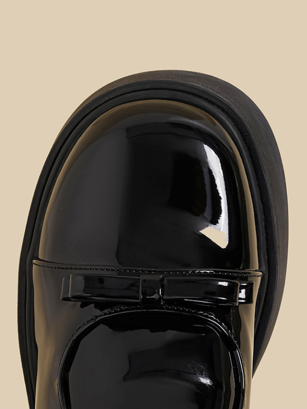 Ribbon Double Strap Platform Shoes