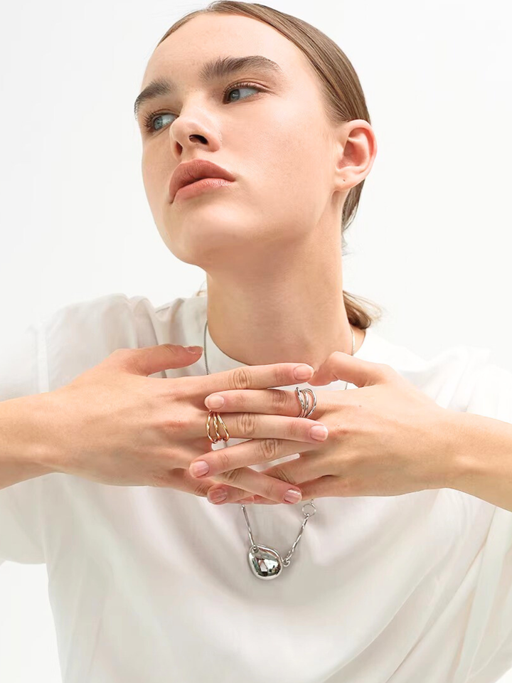 【EGO ACC】Fluid Triple Line Ring