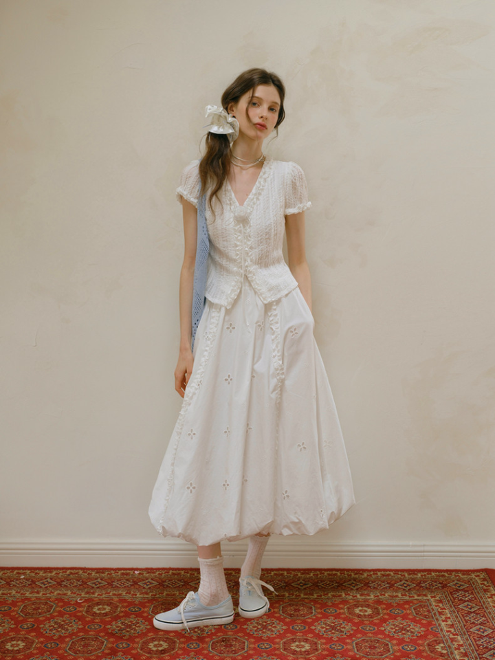 Rose Frill Top