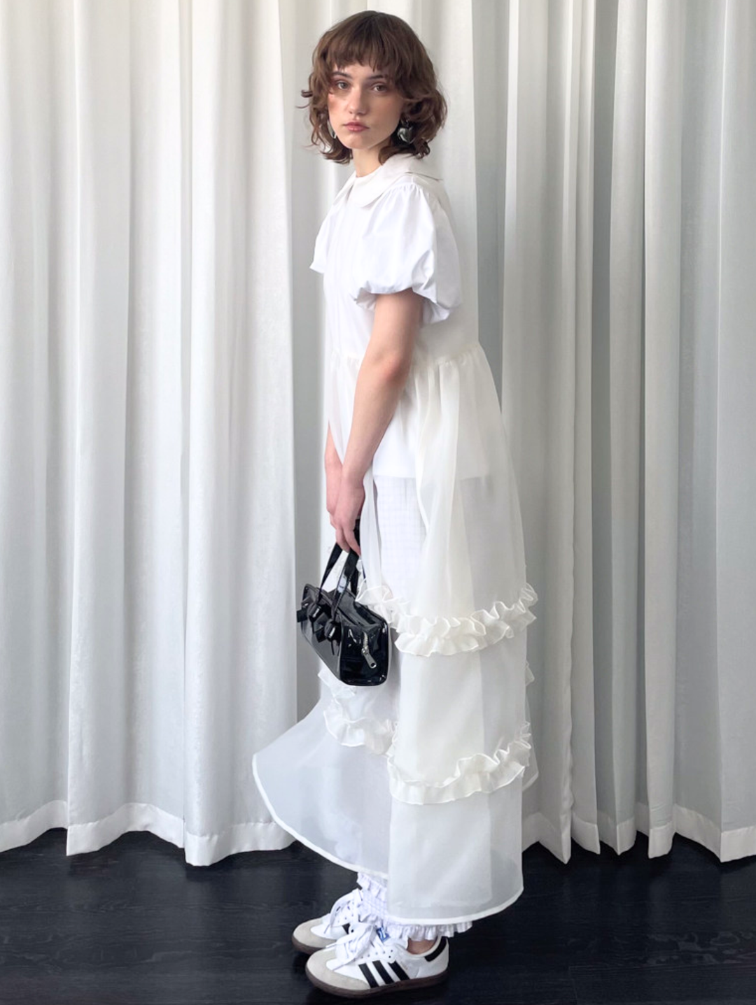 【Loose Smell】Sheer Frill Dress