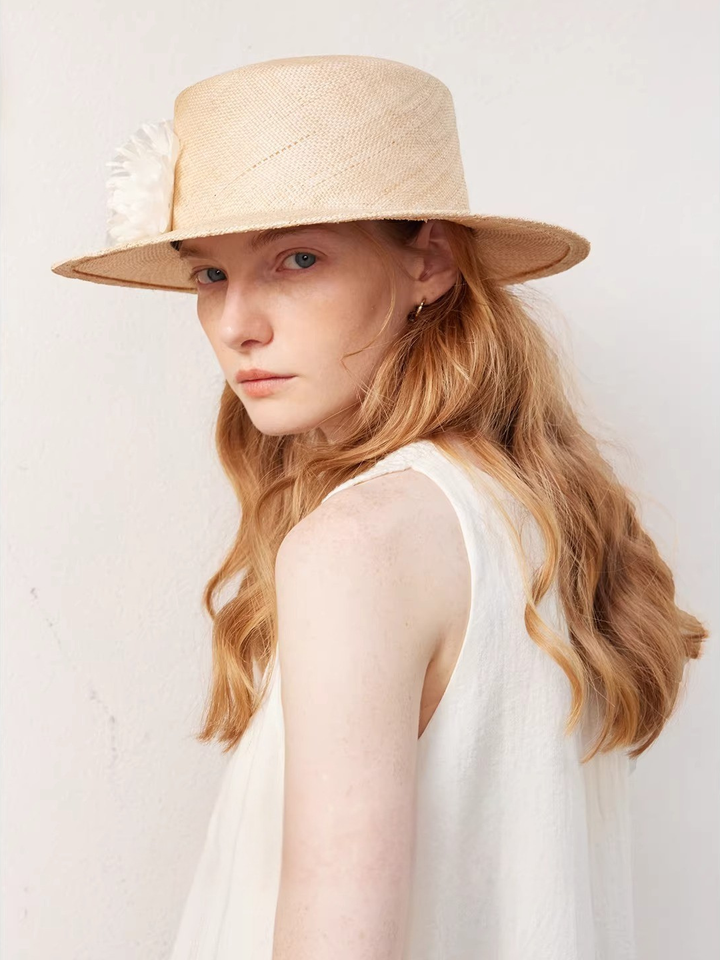 Flower Design Straw Hat