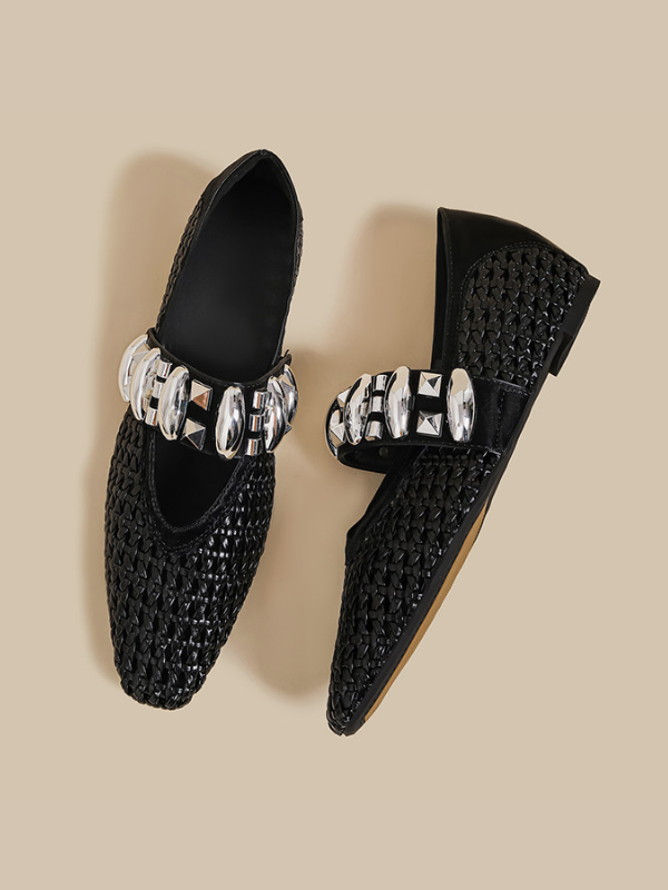 Ornament Mesh Flats（〜25.0cm）