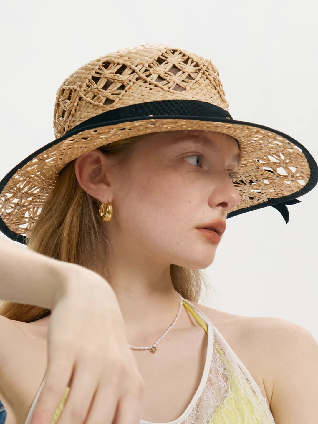 Classic Ribbon Straw Hat