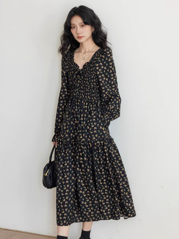 Floral Smocked Tiered Dress