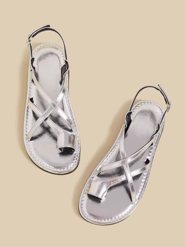 Cross Strap Toe Ring Sandals（〜25.0cm）