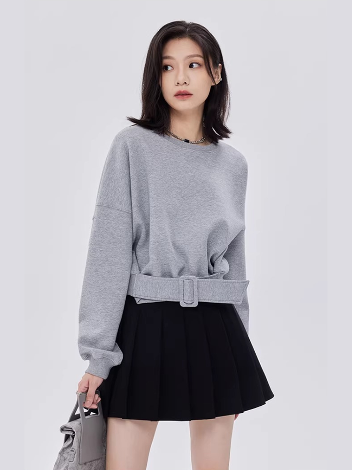 Waist Belt Sweatshirt