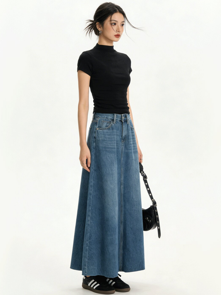 A-Line Denim Skirt