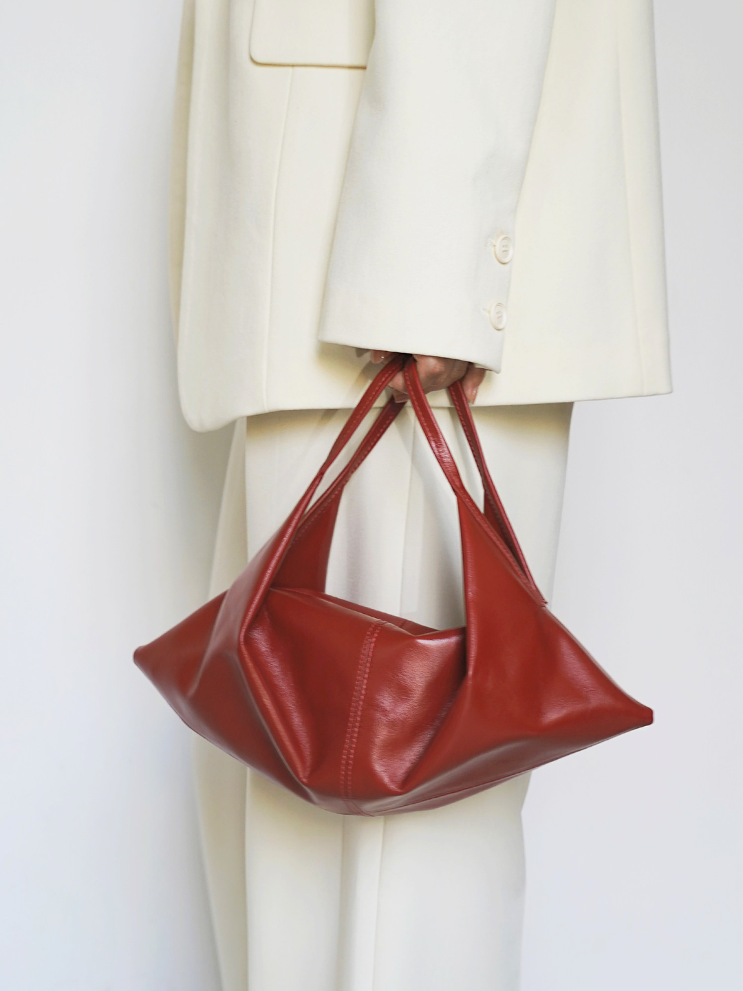 【PANLULUPAN】Sculptural Leather 2WAY Bag