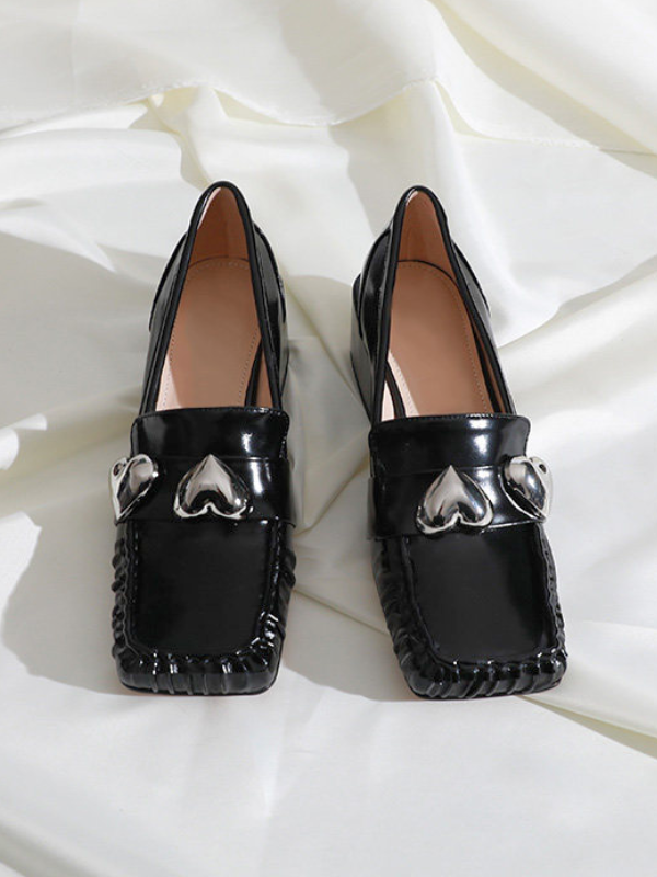 〈Pre Order〉Silver Heart Loafers