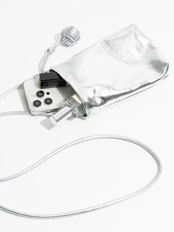Metallic Knot Mini Shoulder Bag
