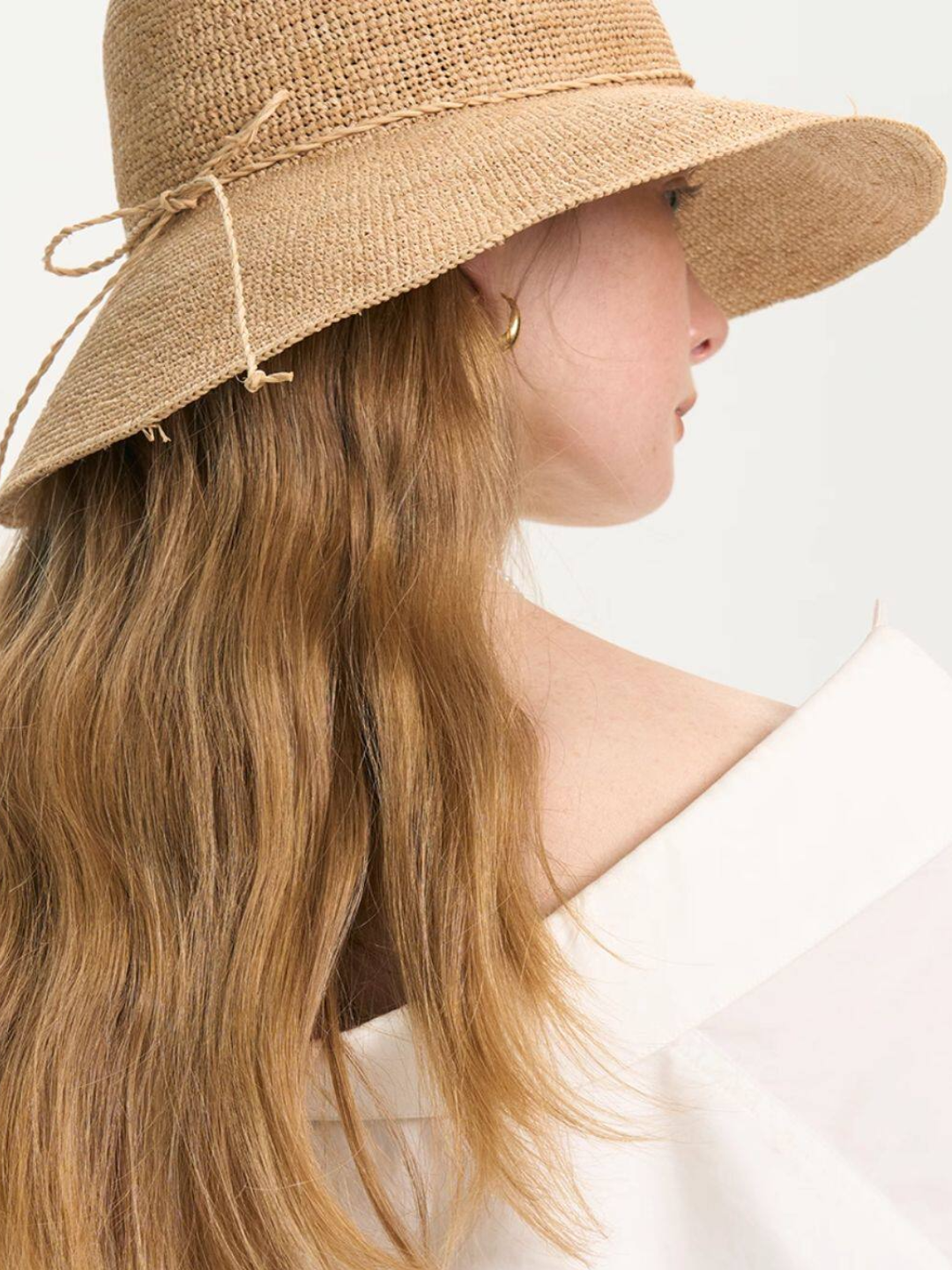 Natural Raffia Wide Brim Hat