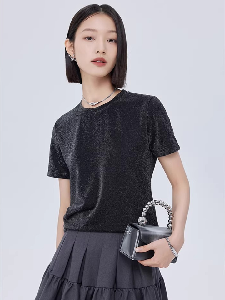 Shimmer Velvet T-Shirt