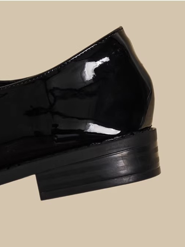 Ribbon Double Strap Flat Shoes
