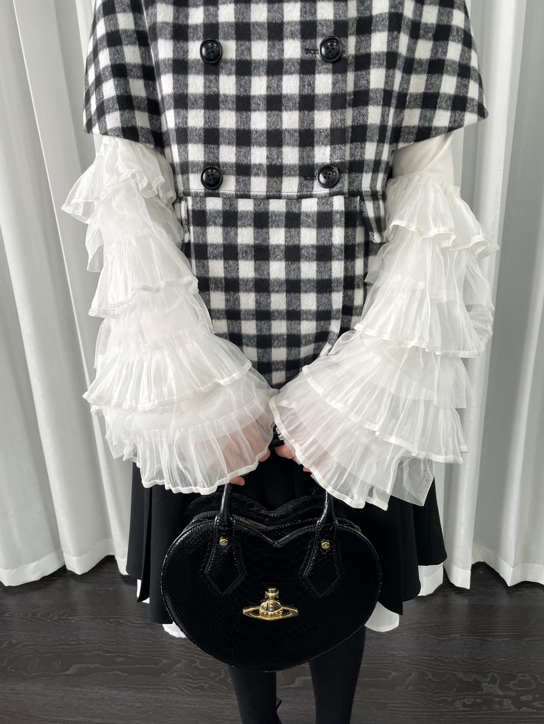 【Loose Smell】Sheer Frill Arm Covers