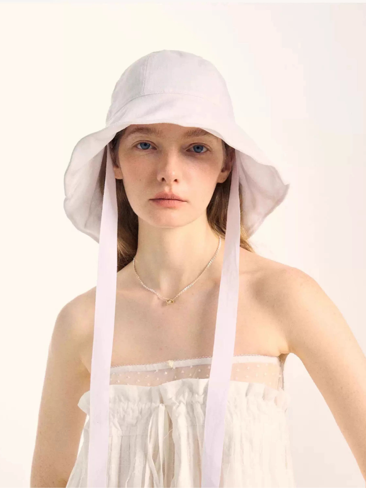 Soft Brim Ribbon Hat