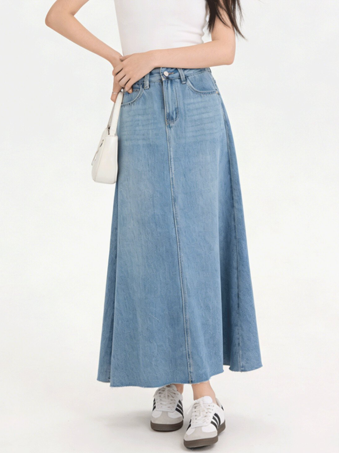 A-Line Denim Skirt