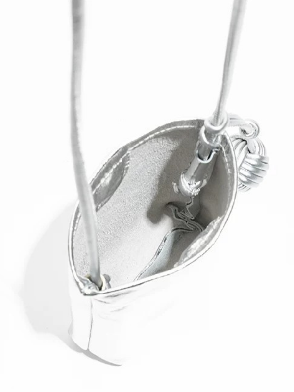 Metallic Knot Mini Shoulder Bag
