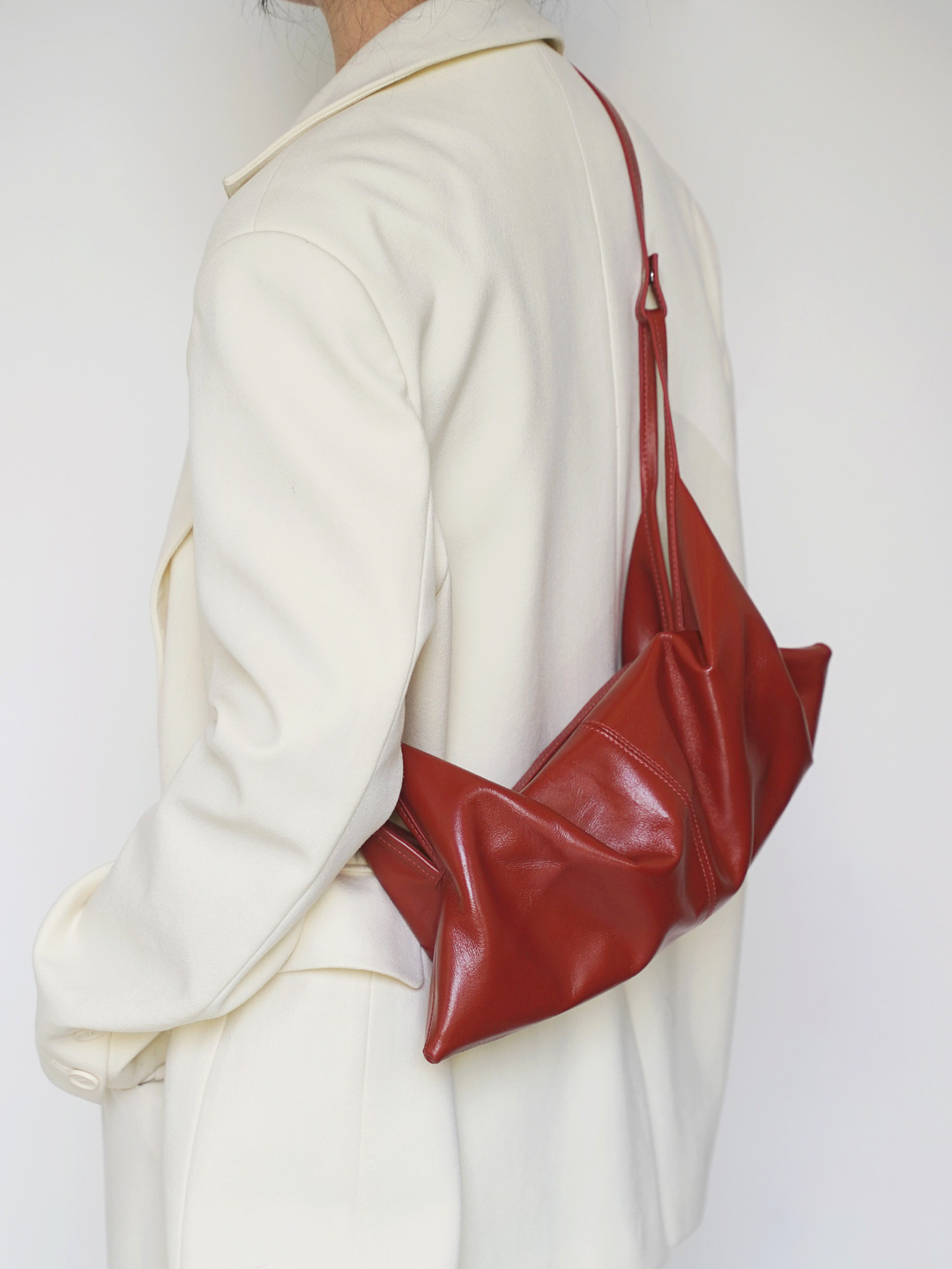 【PANLULUPAN】Sculptural Leather 2WAY Bag