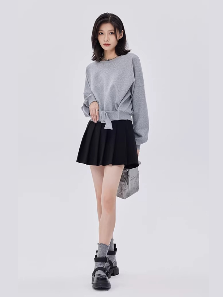 Waist Belt Sweatshirt