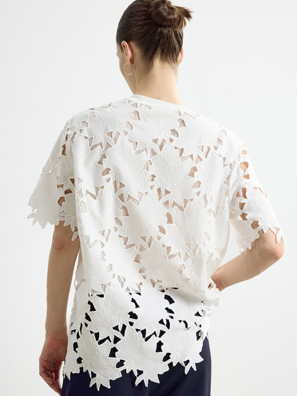 Floral Cutwork Lace Top