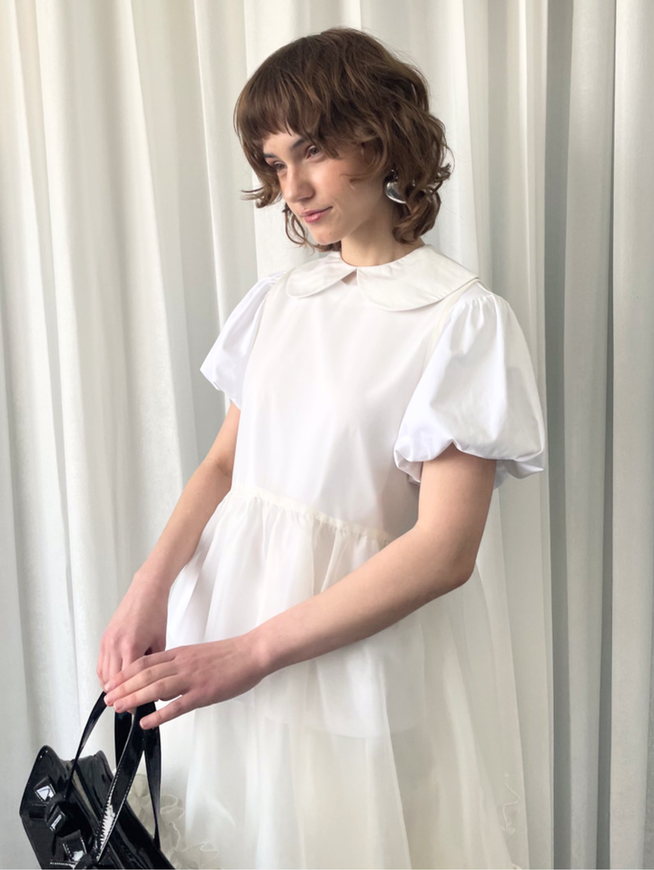 【Loose Smell】Sheer Frill Dress