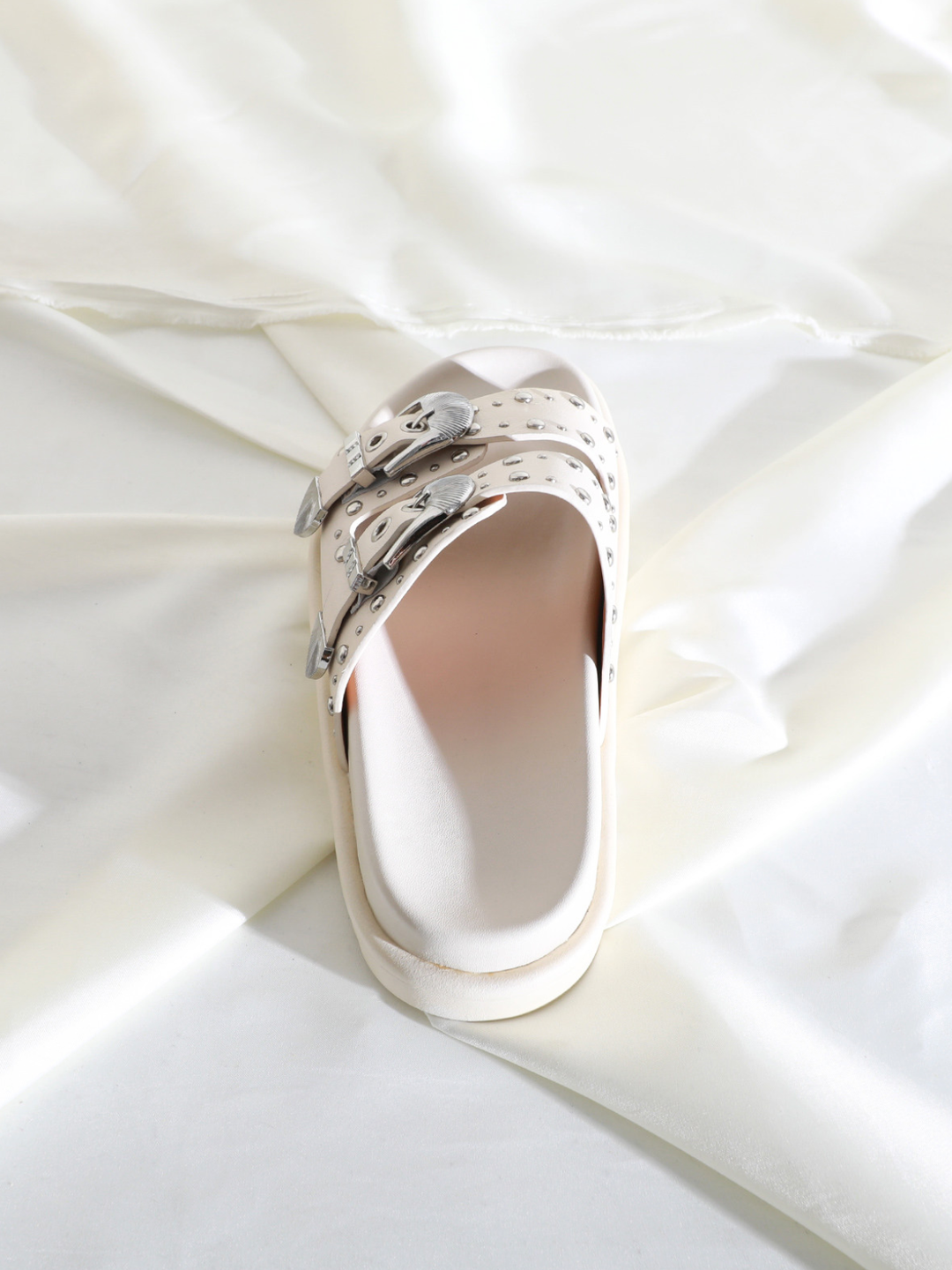 Concho Stud Double Strap Sandals